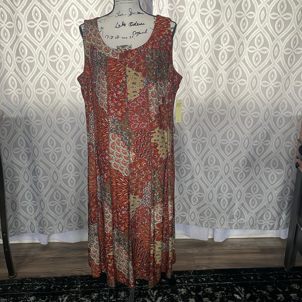 Per Seption sleeveless dress with waist tie